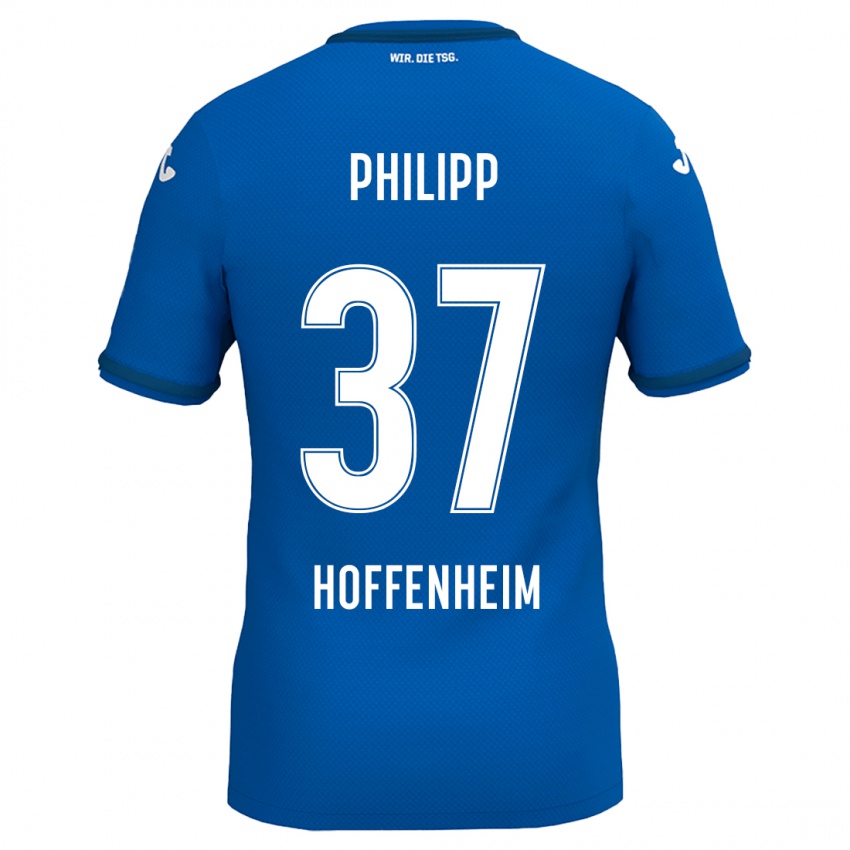 Kinder Luca Philipp #37 Königsblau Heimtrikot Trikot 2024/25 T-Shirt Österreich