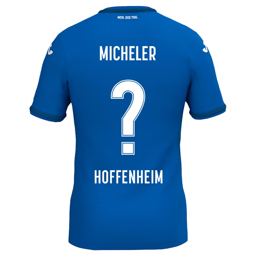 Kinder Florian Micheler #0 Königsblau Heimtrikot Trikot 2024/25 T-Shirt Österreich