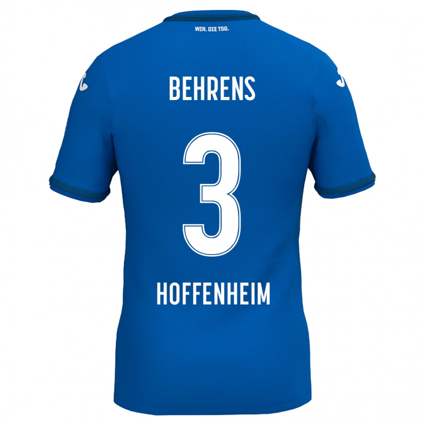 Kinder Hennes Behrens #3 Königsblau Heimtrikot Trikot 2024/25 T-Shirt Österreich