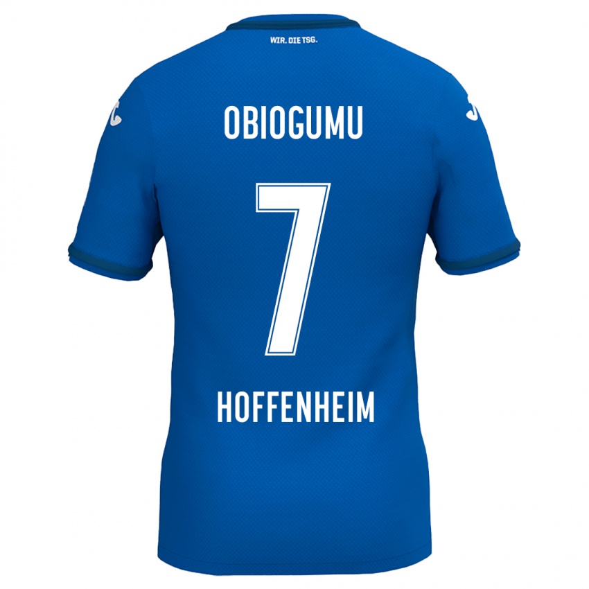 Kinder Uche Obiogumu #7 Königsblau Heimtrikot Trikot 2024/25 T-Shirt Österreich