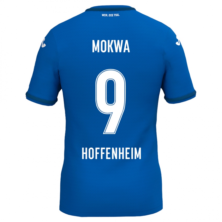 Kinder David Mokwa #9 Königsblau Heimtrikot Trikot 2024/25 T-Shirt Österreich