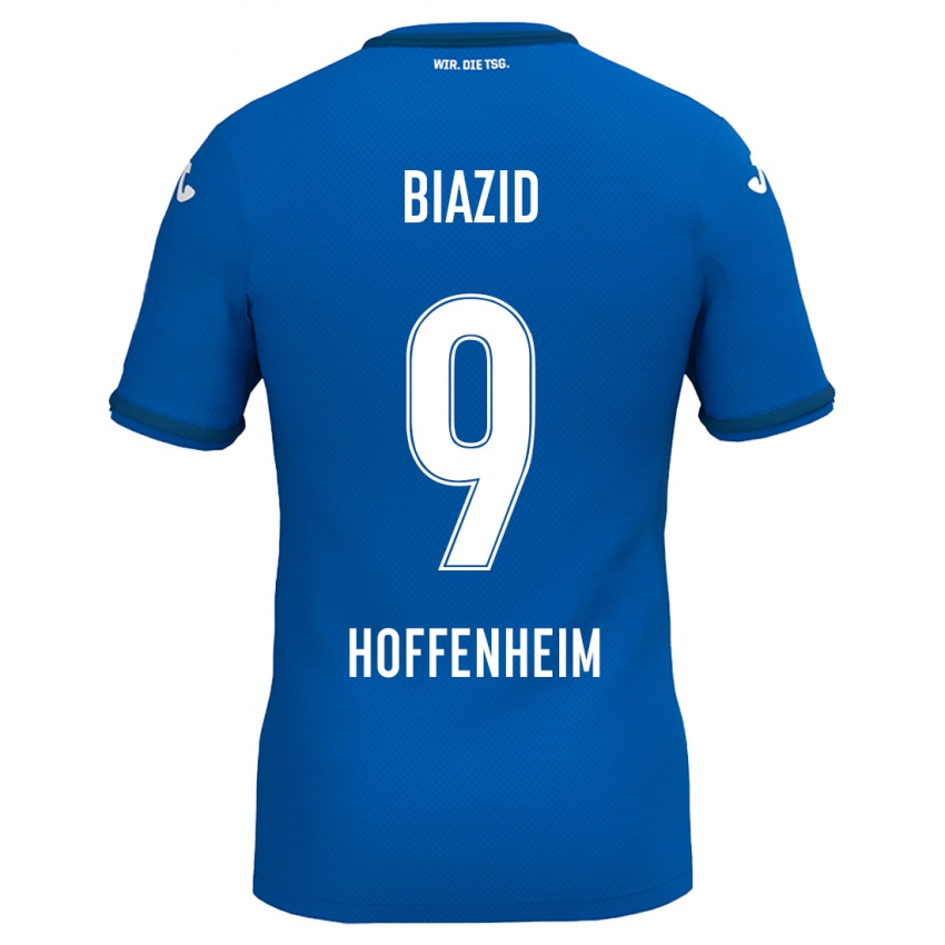 Kinder Zain Biazid #9 Königsblau Heimtrikot Trikot 2024/25 T-Shirt Österreich