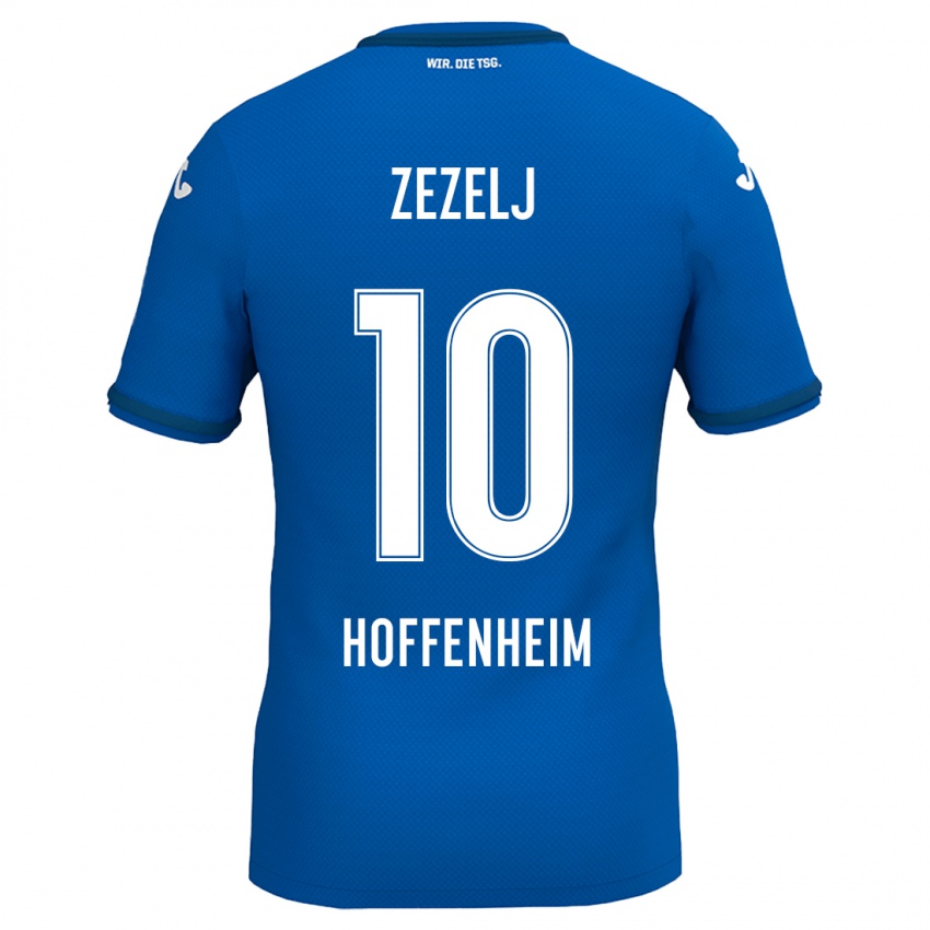 Kinder Neno Zezelj #10 Königsblau Heimtrikot Trikot 2024/25 T-Shirt Österreich