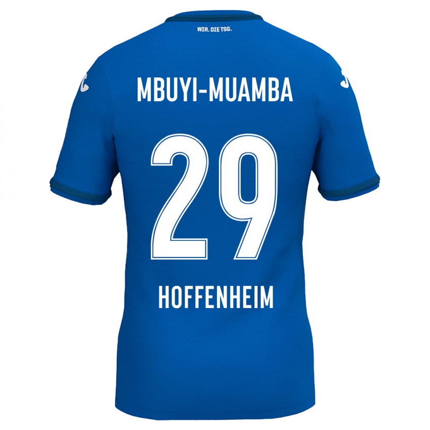 Kinder Hubert Mbuyi-Muamba #29 Königsblau Heimtrikot Trikot 2024/25 T-Shirt Österreich