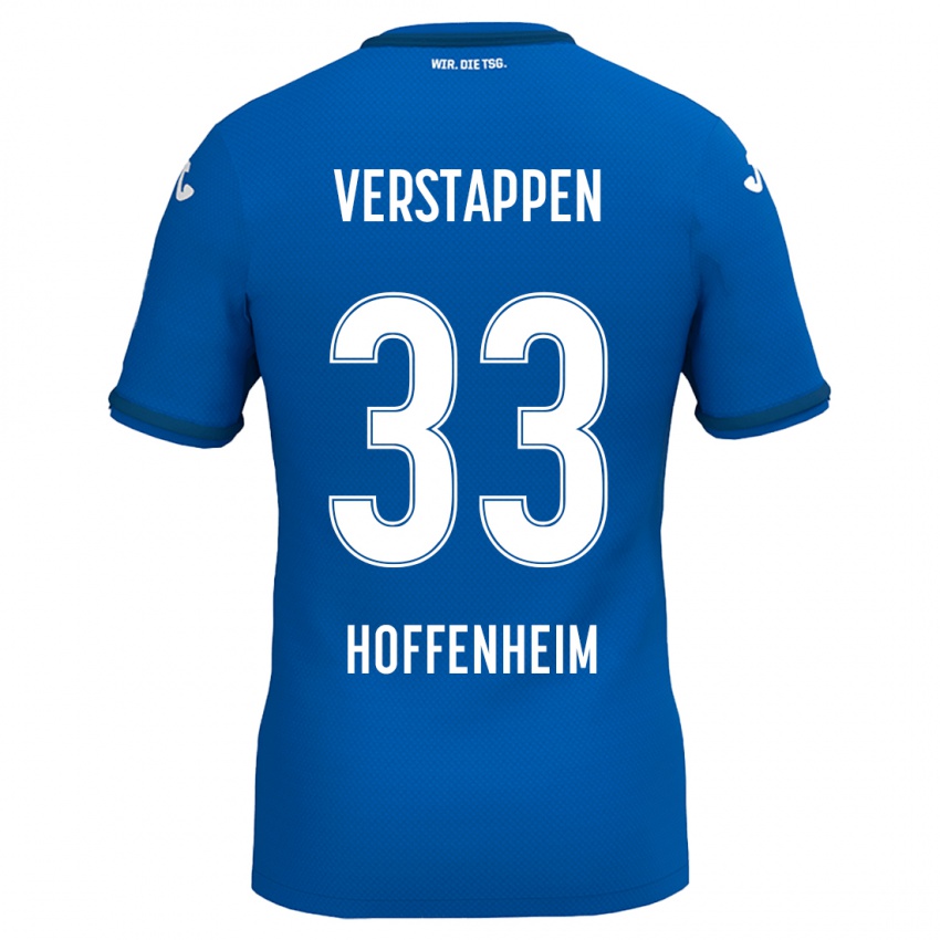 Kinder Eric Verstappen #33 Königsblau Heimtrikot Trikot 2024/25 T-Shirt Österreich