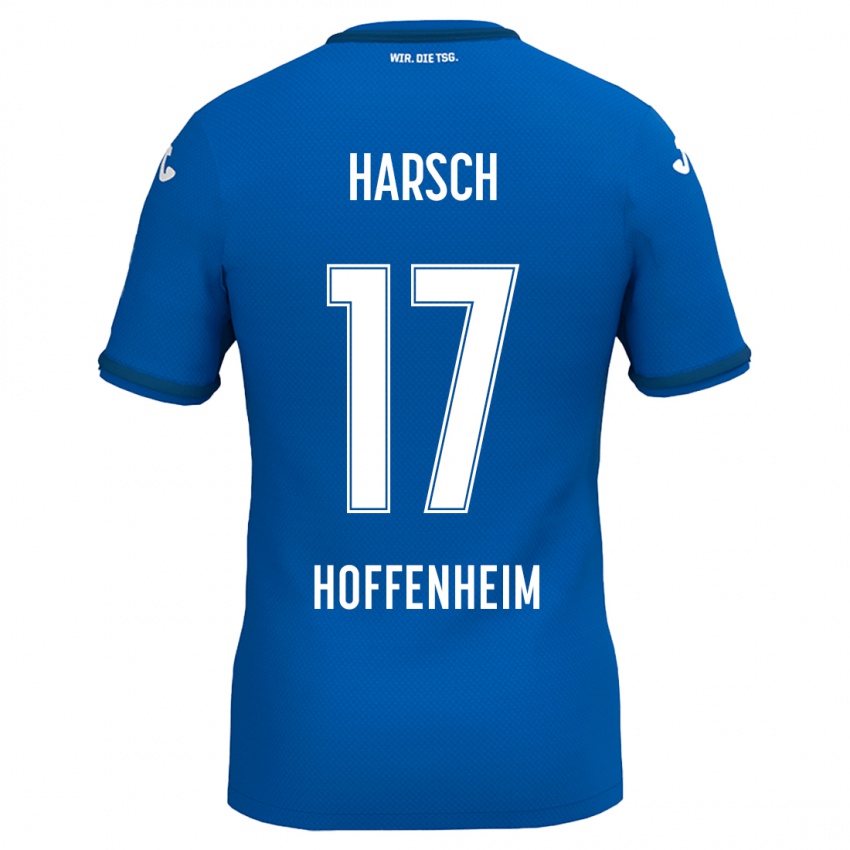 Kinder Franziska Harsch #17 Königsblau Heimtrikot Trikot 2024/25 T-Shirt Österreich