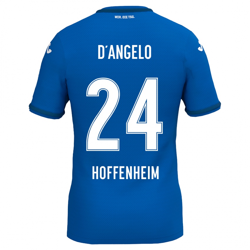 Kinder Chiara D'angelo #24 Königsblau Heimtrikot Trikot 2024/25 T-Shirt Österreich