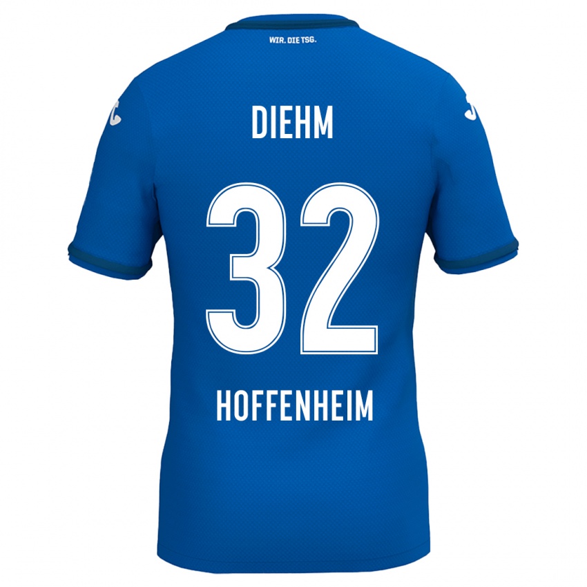 Kinder Vanessa Diehm #32 Königsblau Heimtrikot Trikot 2024/25 T-Shirt Österreich