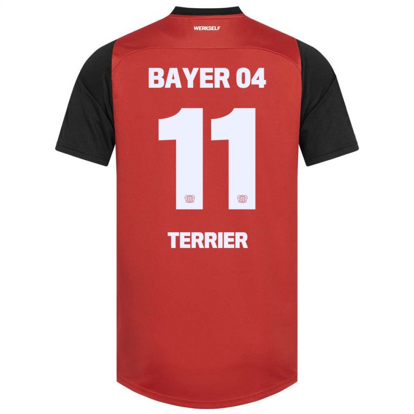 Kinder Martin Terrier #11 Rot Schwarz Heimtrikot Trikot 2024/25 T-Shirt Österreich