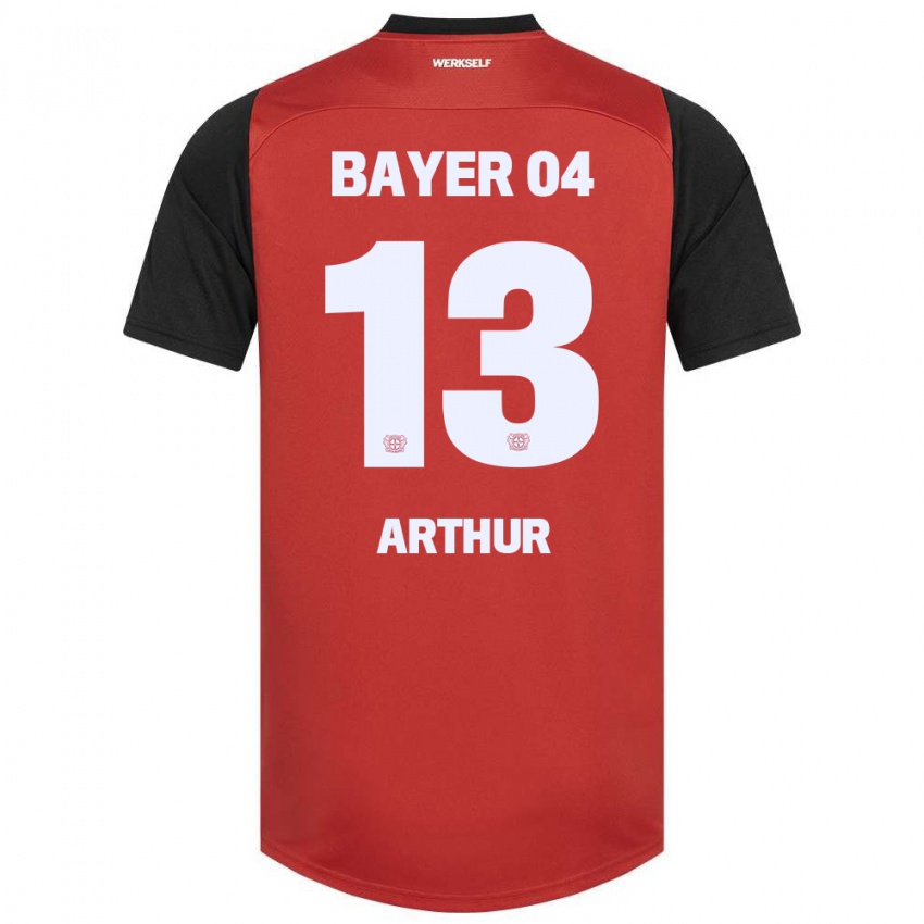 Kinder Arthur #13 Rot Schwarz Heimtrikot Trikot 2024/25 T-Shirt Österreich