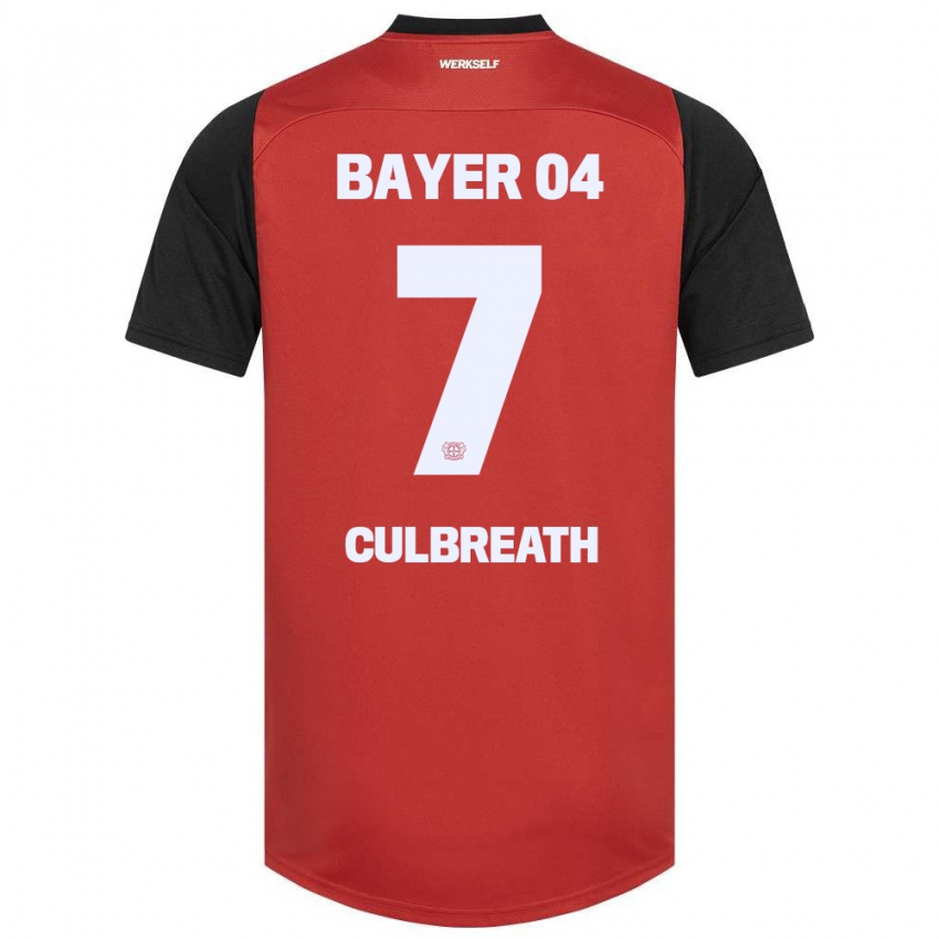 Kinder Montrell Culbreath #7 Rot Schwarz Heimtrikot Trikot 2024/25 T-Shirt Österreich