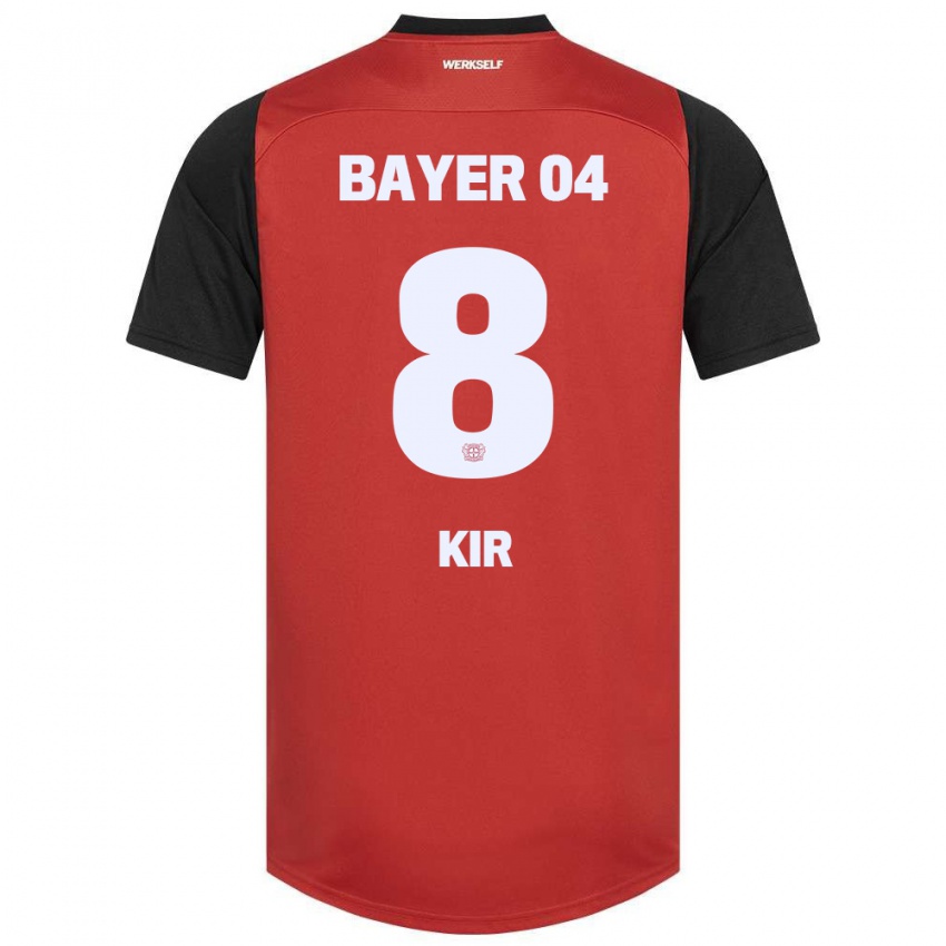 Kinder Burak Kir #8 Rot Schwarz Heimtrikot Trikot 2024/25 T-Shirt Österreich