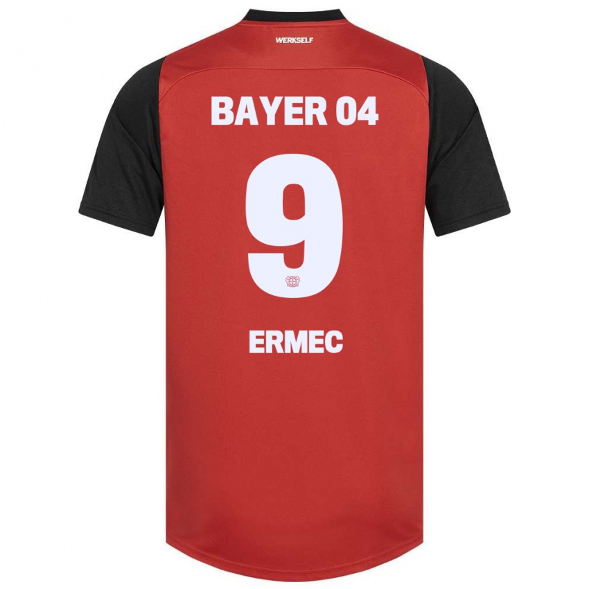 Kinder Berkan Ermec #9 Rot Schwarz Heimtrikot Trikot 2024/25 T-Shirt Österreich