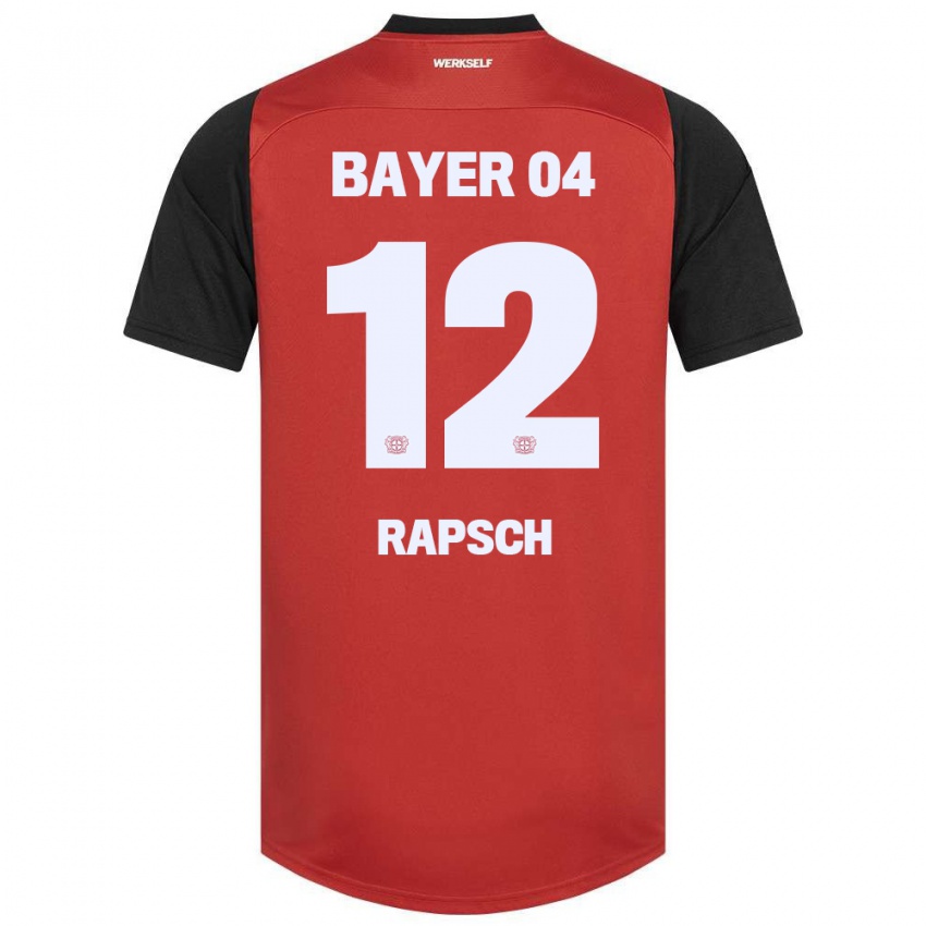 Kinder Simeon Rapsch #12 Rot Schwarz Heimtrikot Trikot 2024/25 T-Shirt Österreich