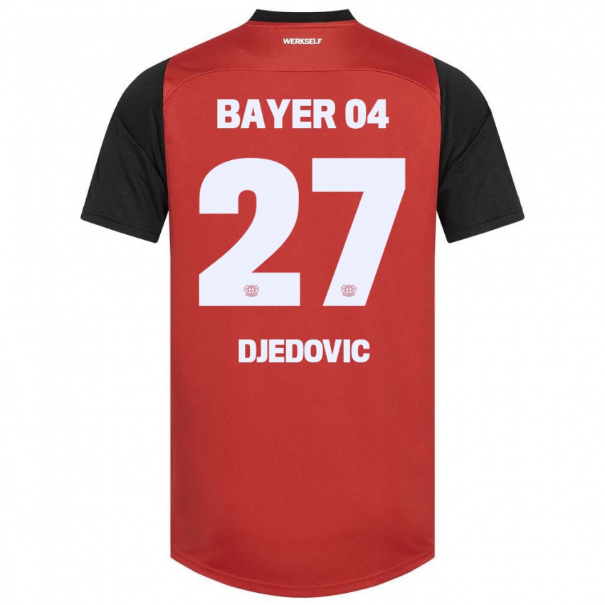 Kinder Seldin Djedovic #27 Rot Schwarz Heimtrikot Trikot 2024/25 T-Shirt Österreich