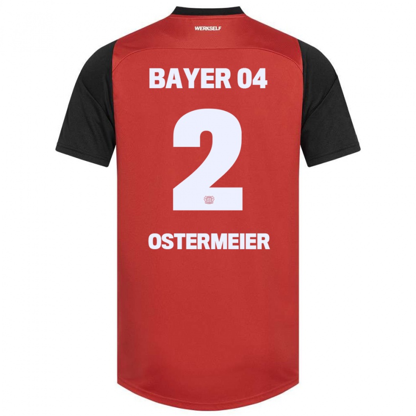 Kinder Selina Ostermeier #2 Rot Schwarz Heimtrikot Trikot 2024/25 T-Shirt Österreich