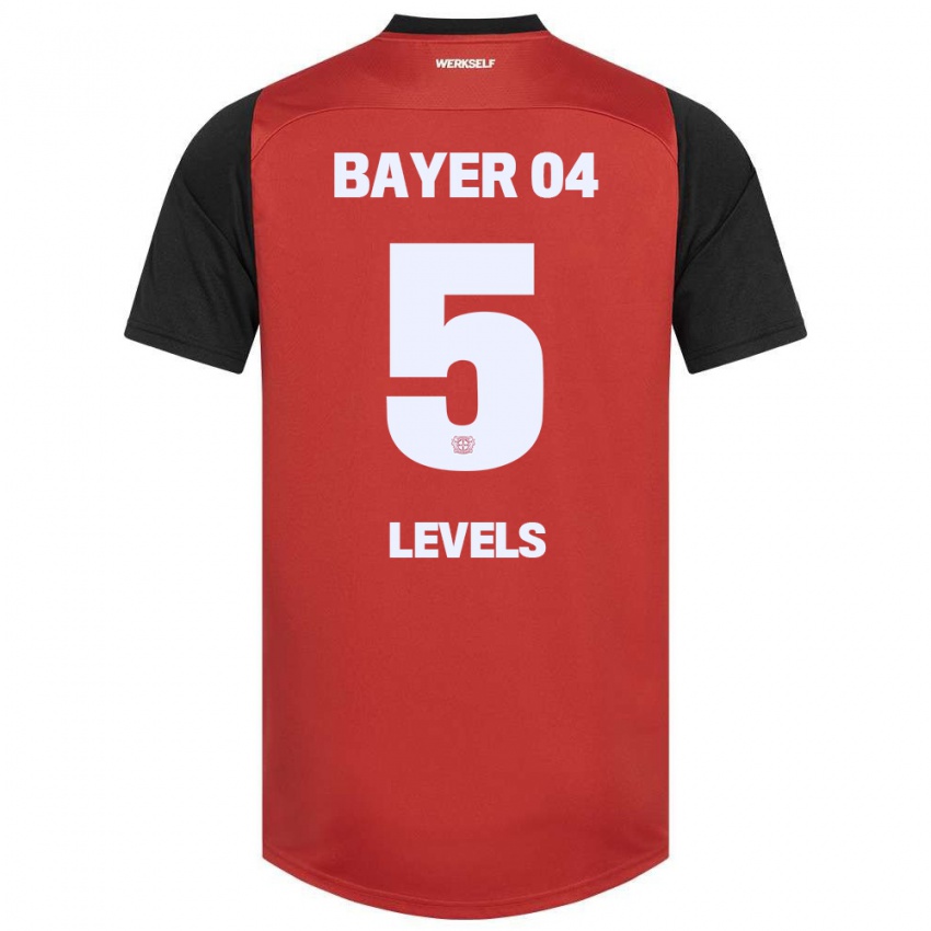 Kinder Janou Levels #5 Rot Schwarz Heimtrikot Trikot 2024/25 T-Shirt Österreich