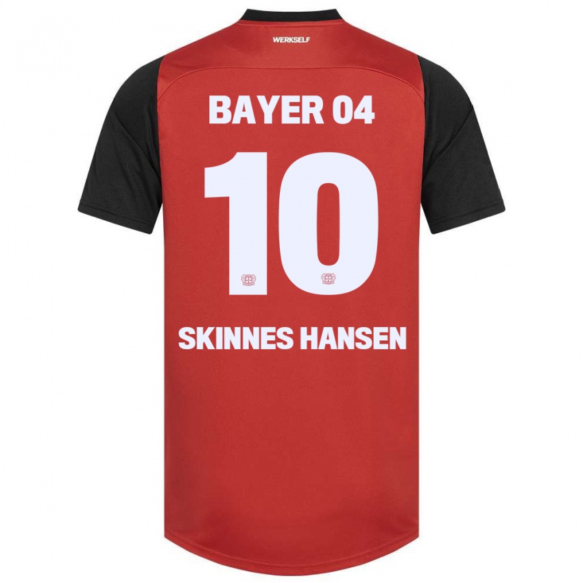 Kinder Synne Skinnes Hansen #10 Rot Schwarz Heimtrikot Trikot 2024/25 T-Shirt Österreich