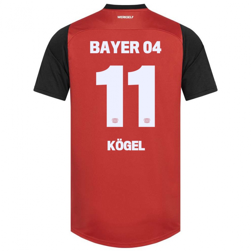 Kinder Kristin Kögel #11 Rot Schwarz Heimtrikot Trikot 2024/25 T-Shirt Österreich