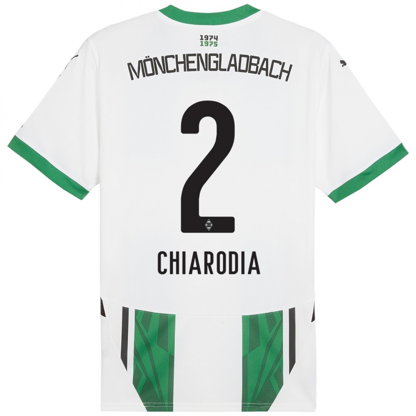 Kinder Fabio Chiarodia #2 Weiß Grün Heimtrikot Trikot 2024/25 T-Shirt Österreich