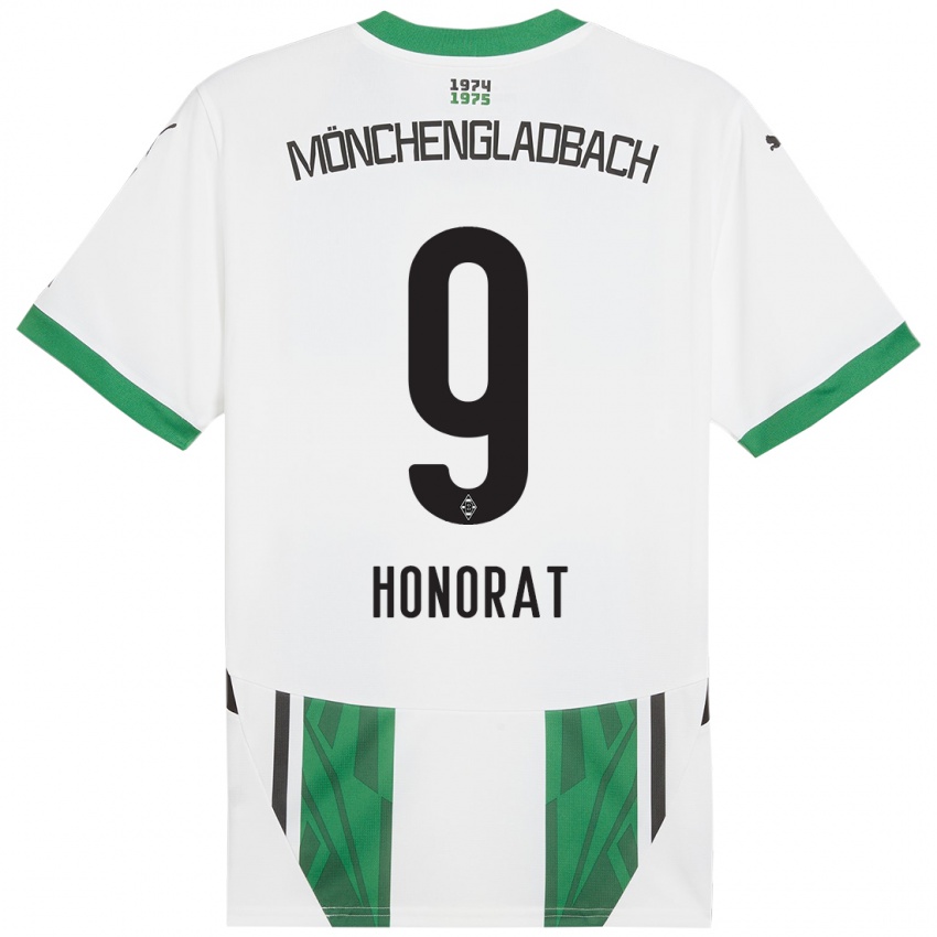 Kinder Franck Honorat #9 Weiß Grün Heimtrikot Trikot 2024/25 T-Shirt Österreich