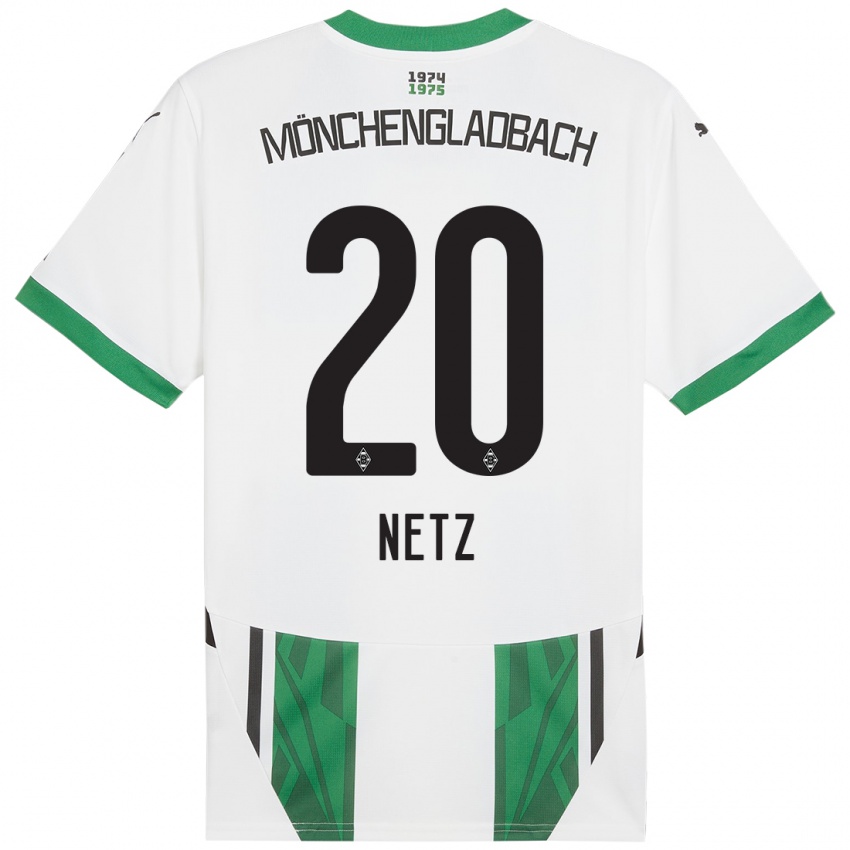 Kinder Luca Netz #20 Weiß Grün Heimtrikot Trikot 2024/25 T-Shirt Österreich