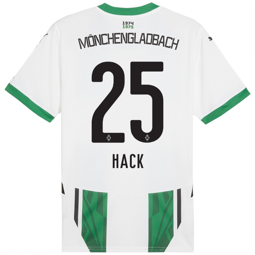 Kinder Robin Hack #25 Weiß Grün Heimtrikot Trikot 2024/25 T-Shirt Österreich