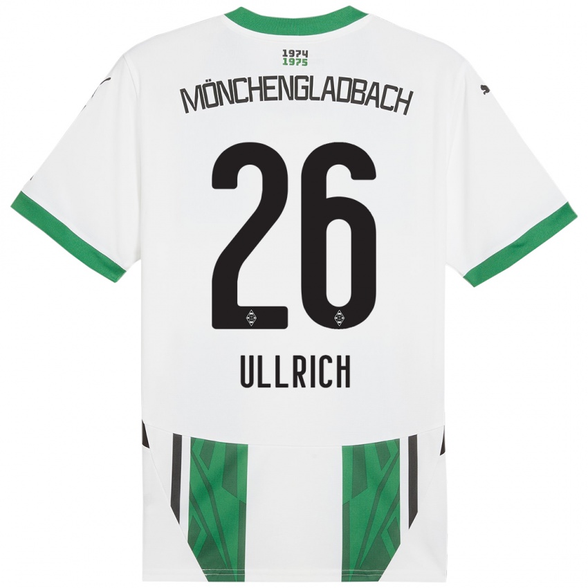 Kinder Lukas Ullrich #26 Weiß Grün Heimtrikot Trikot 2024/25 T-Shirt Österreich