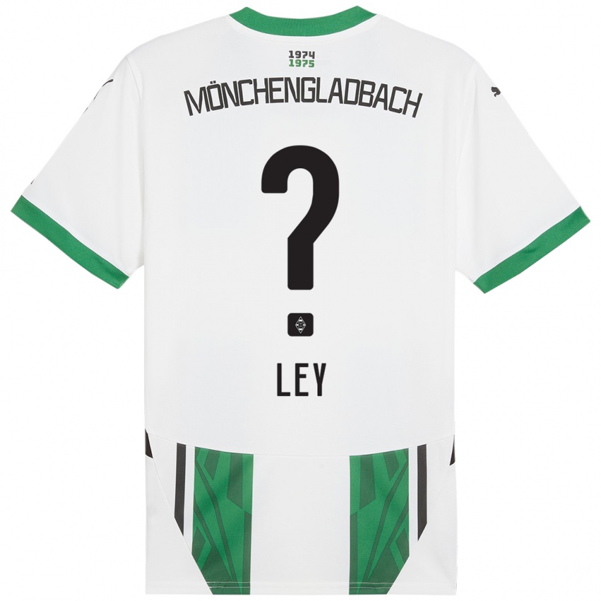 Kinder Marlon Ley #0 Weiß Grün Heimtrikot Trikot 2024/25 T-Shirt Österreich