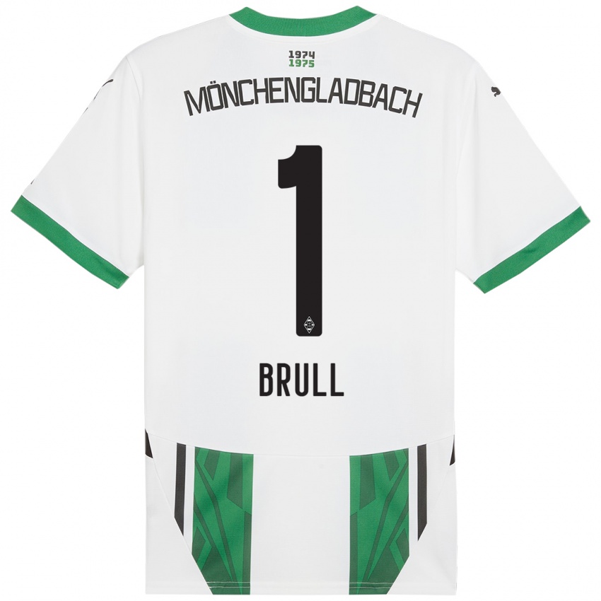 Kinder Maximilian Brüll #1 Weiß Grün Heimtrikot Trikot 2024/25 T-Shirt Österreich