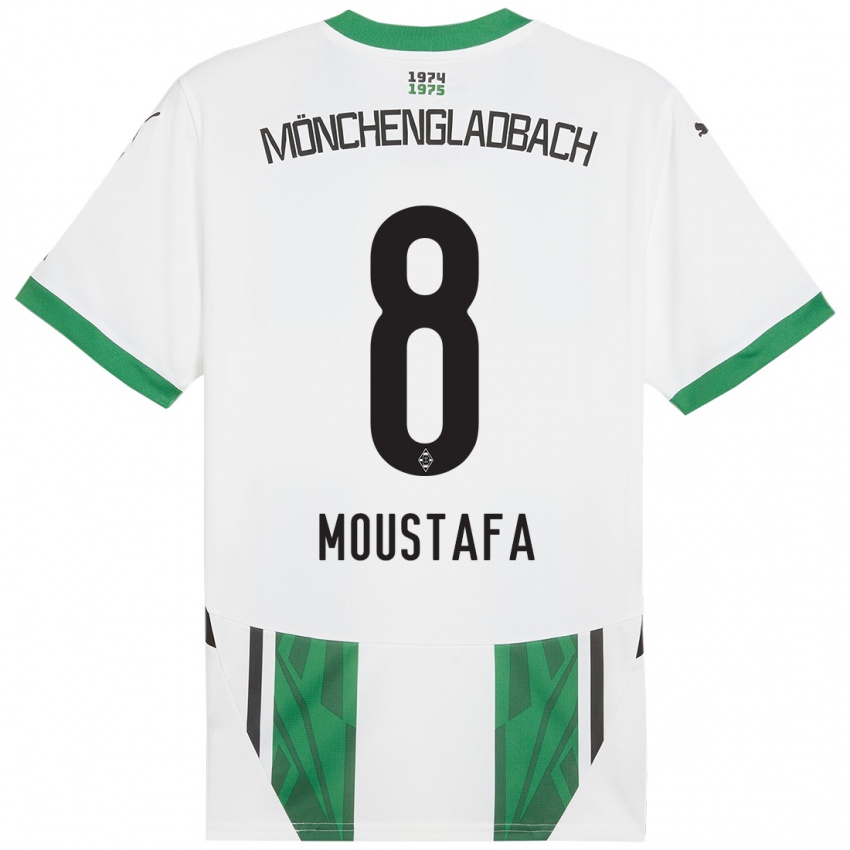 Kinder Moustafa Ashraf Moustafa #8 Weiß Grün Heimtrikot Trikot 2024/25 T-Shirt Österreich