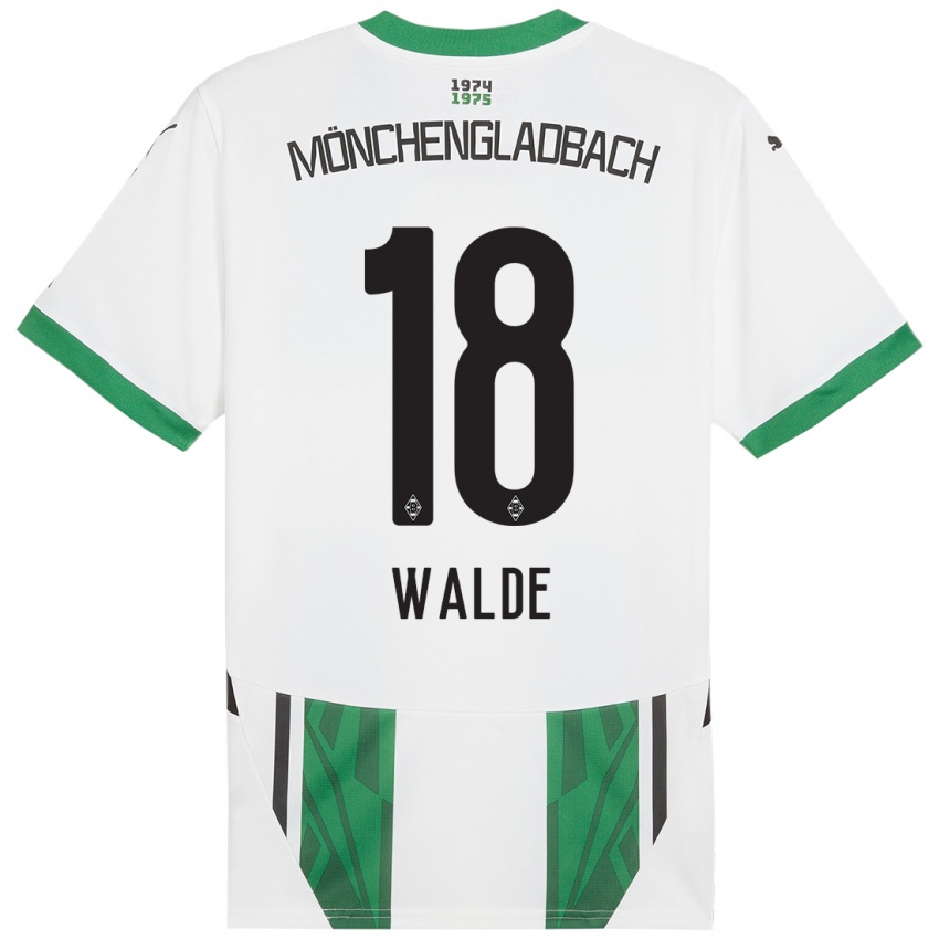 Kinder Simon Walde #18 Weiß Grün Heimtrikot Trikot 2024/25 T-Shirt Österreich