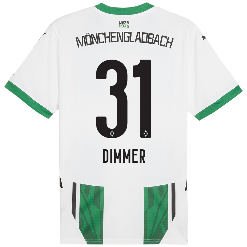 Kinder Florian Dimmer #31 Weiß Grün Heimtrikot Trikot 2024/25 T-Shirt Österreich