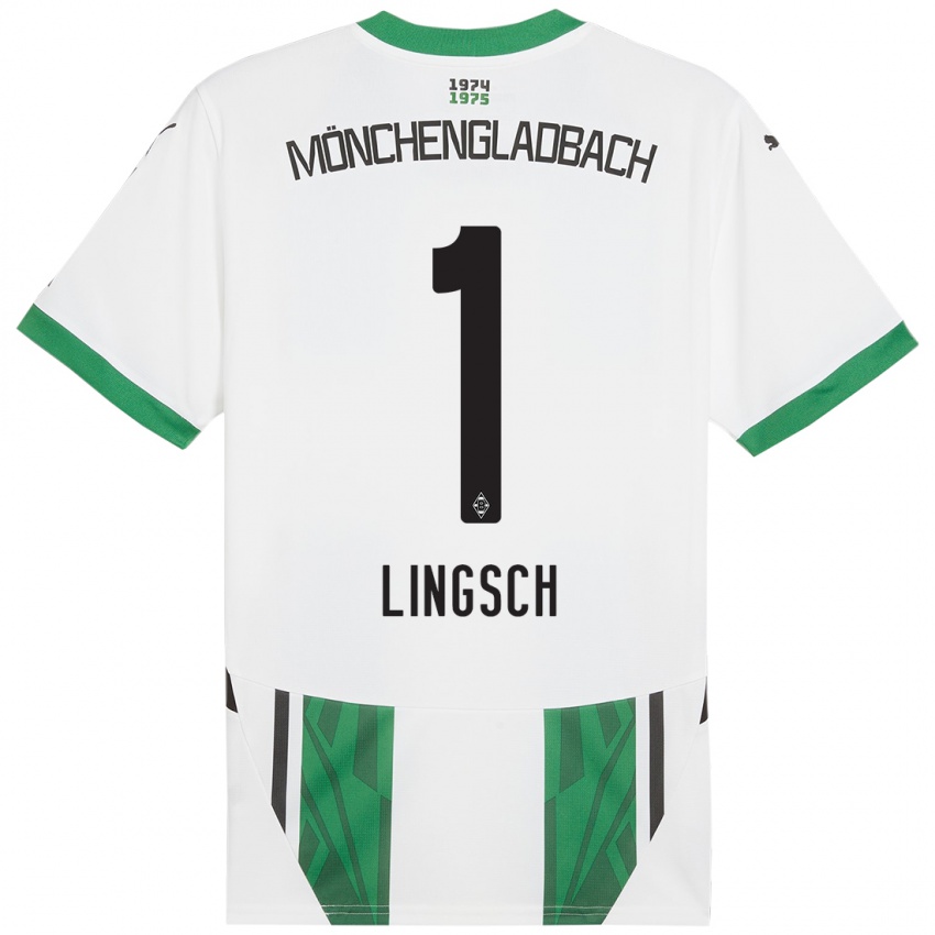 Kinder Tina Lingsch #1 Weiß Grün Heimtrikot Trikot 2024/25 T-Shirt Österreich