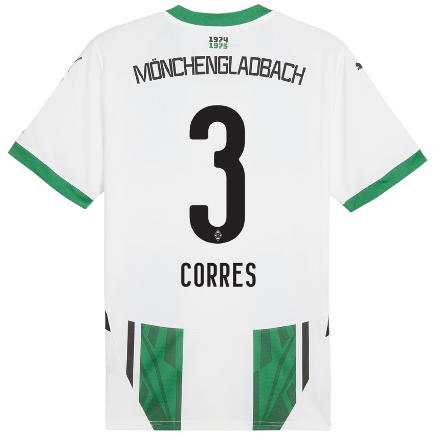 Kinder Carolin Corres #3 Weiß Grün Heimtrikot Trikot 2024/25 T-Shirt Österreich