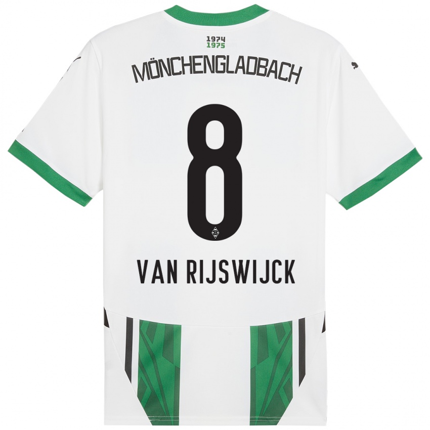 Kinder Britt Van Rijswijck #8 Weiß Grün Heimtrikot Trikot 2024/25 T-Shirt Österreich