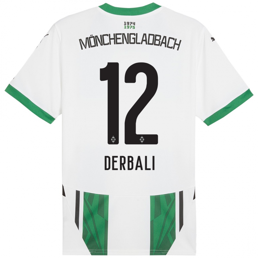 Kinder Louisa Derbali #12 Weiß Grün Heimtrikot Trikot 2024/25 T-Shirt Österreich