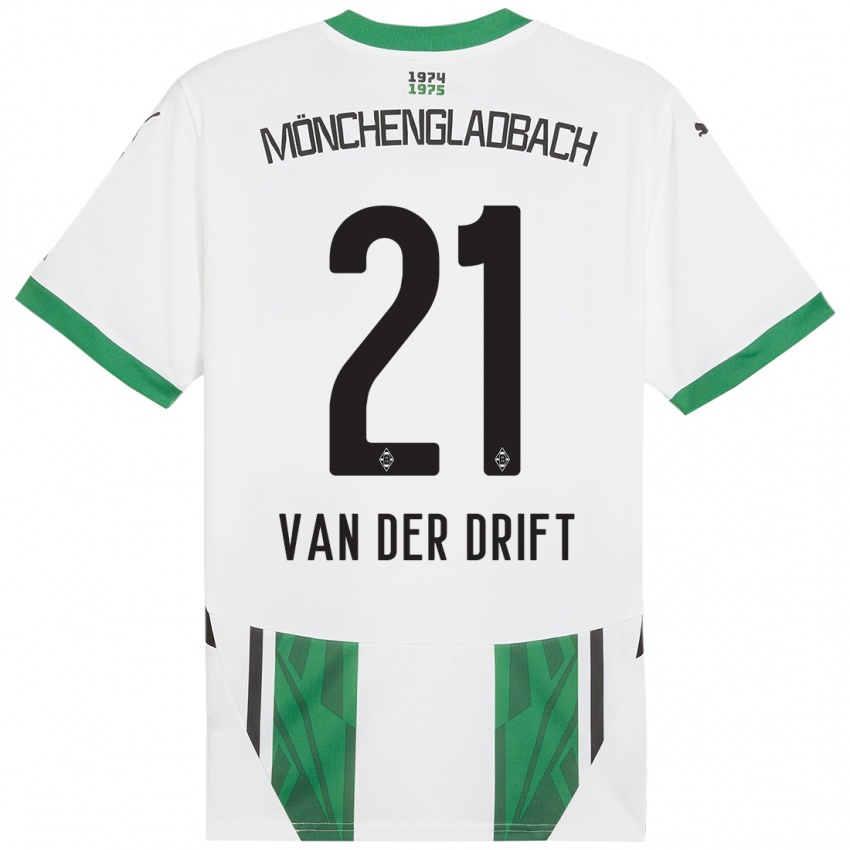 Kinder Suus Van Der Drift #21 Weiß Grün Heimtrikot Trikot 2024/25 T-Shirt Österreich