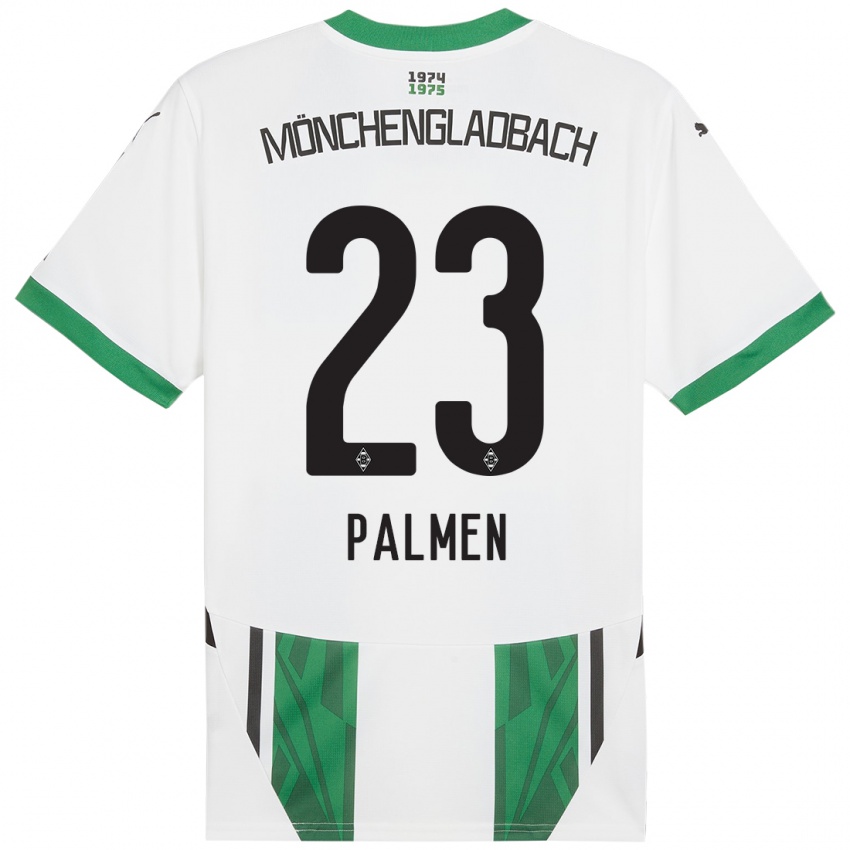 Kinder Luisa Palmen #23 Weiß Grün Heimtrikot Trikot 2024/25 T-Shirt Österreich