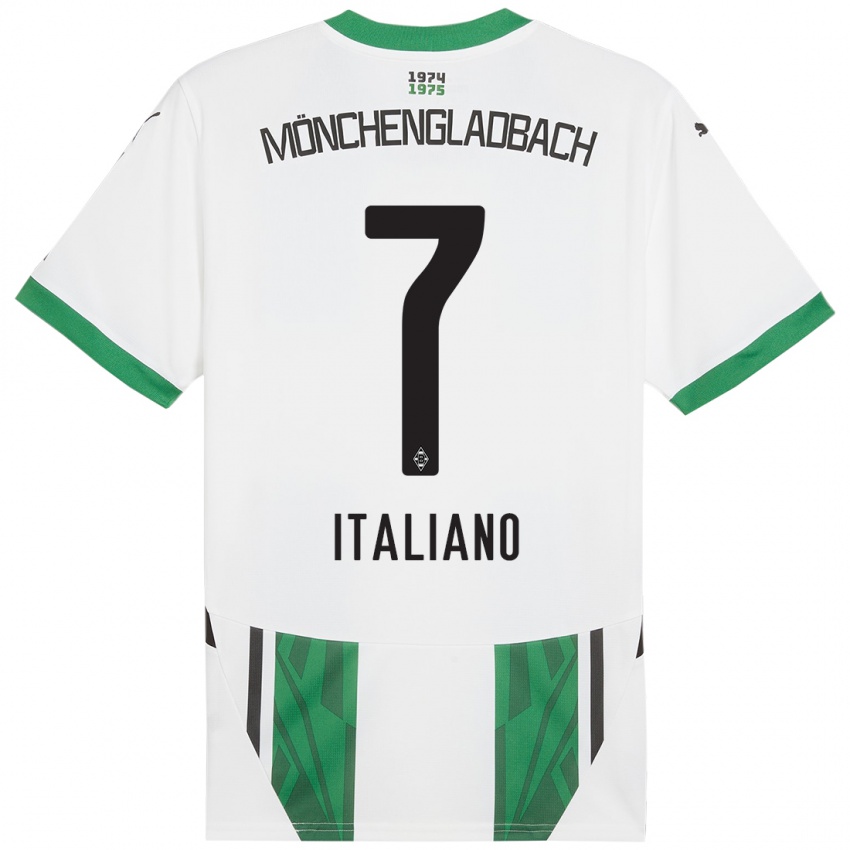 Kinder Jacob Italiano #7 Weiß Grün Heimtrikot Trikot 2024/25 T-Shirt Österreich