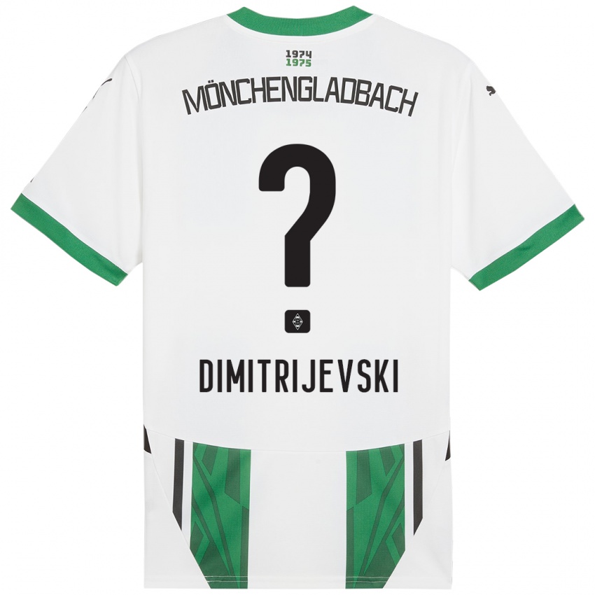 Kinder Maximilian Dimitrijevski #0 Weiß Grün Heimtrikot Trikot 2024/25 T-Shirt Österreich