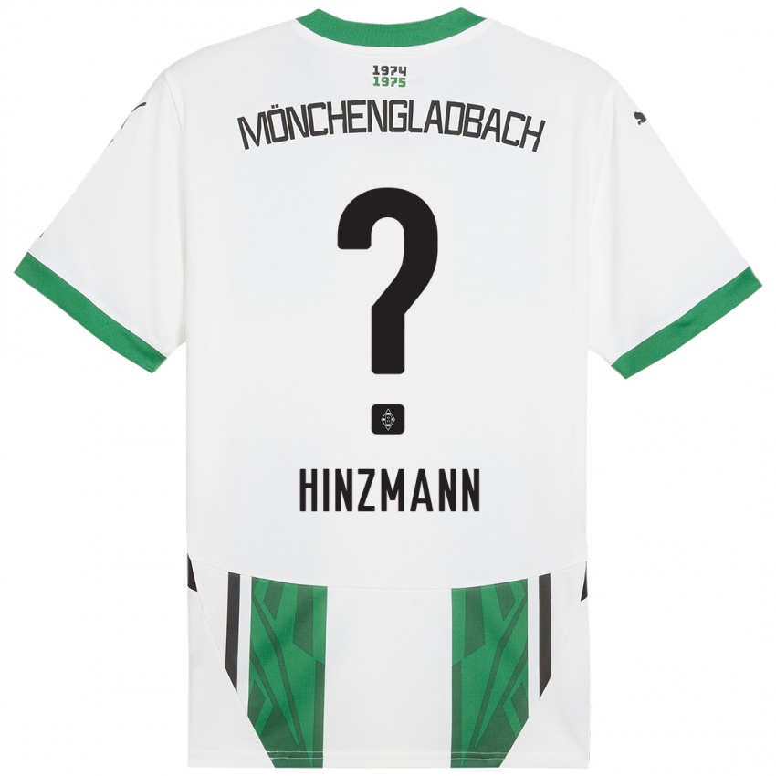 Kinder Sinan Hinzmann #0 Weiß Grün Heimtrikot Trikot 2024/25 T-Shirt Österreich