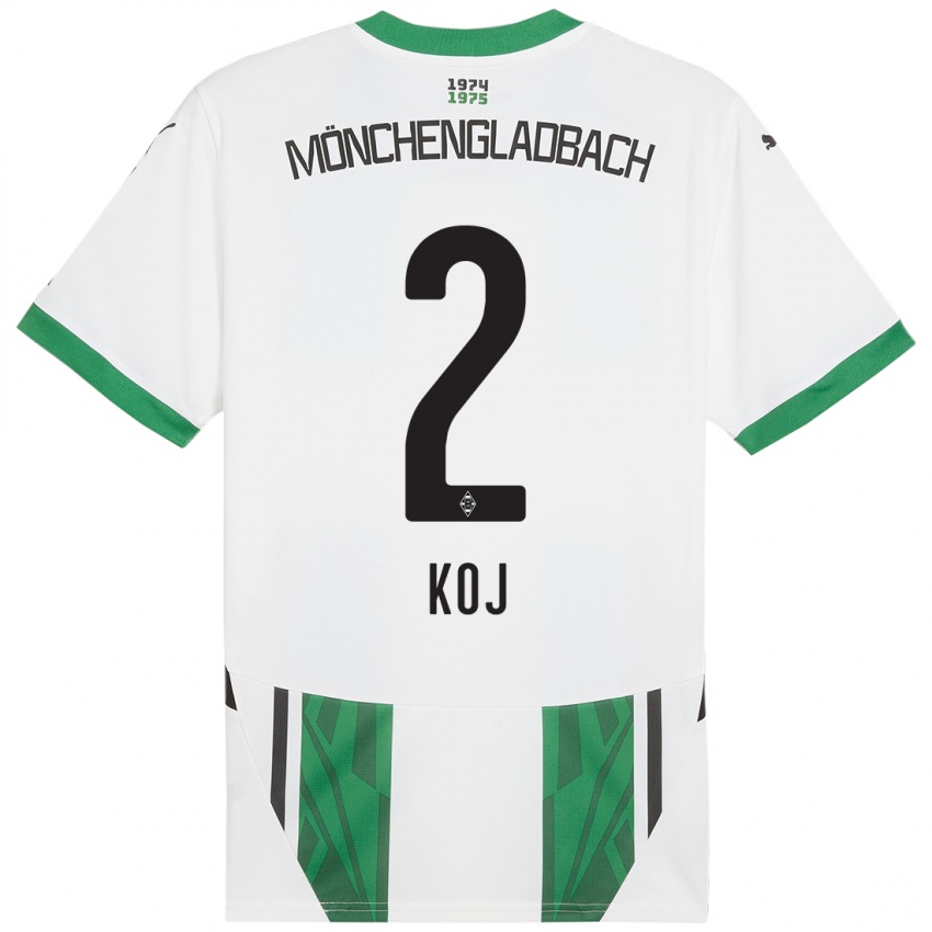 Kinder Julia Koj #2 Weiß Grün Heimtrikot Trikot 2024/25 T-Shirt Österreich