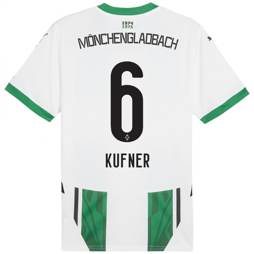 Kinder Anne-Catherine Kufner #6 Weiß Grün Heimtrikot Trikot 2024/25 T-Shirt Österreich