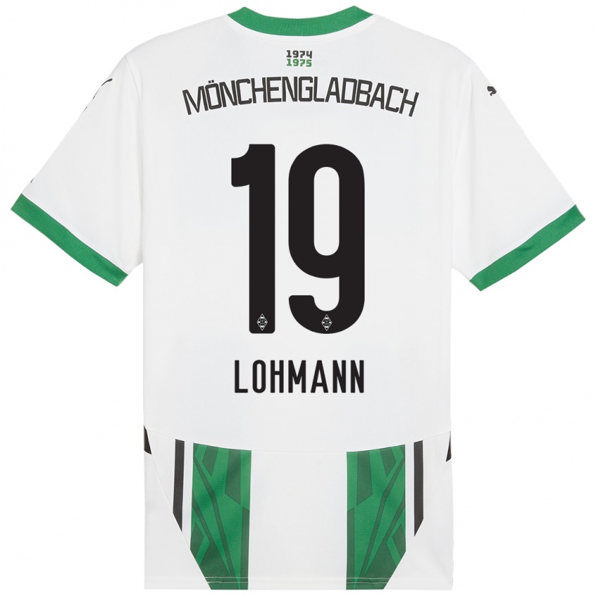 Kinder Mona Lohmann #19 Weiß Grün Heimtrikot Trikot 2024/25 T-Shirt Österreich