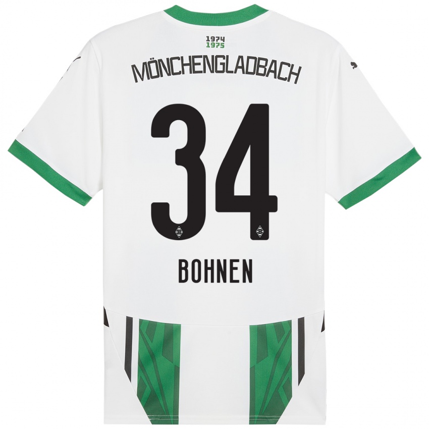 Kinder Bohnen #34 Weiß Grün Heimtrikot Trikot 2024/25 T-Shirt Österreich