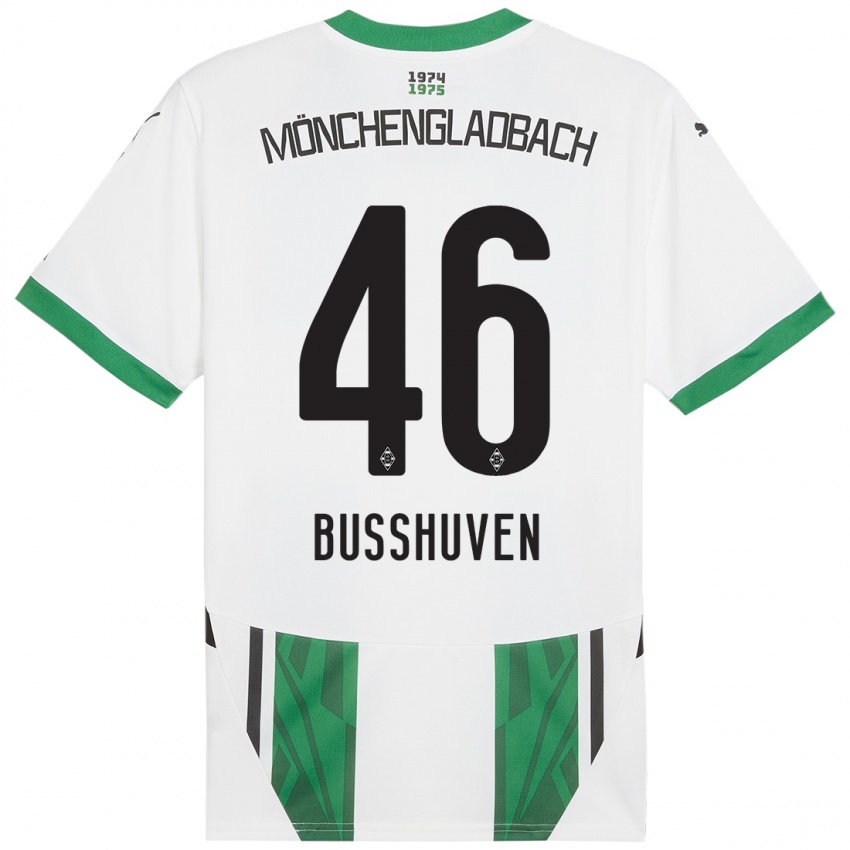 Kinder Alina Busshuven #46 Weiß Grün Heimtrikot Trikot 2024/25 T-Shirt Österreich