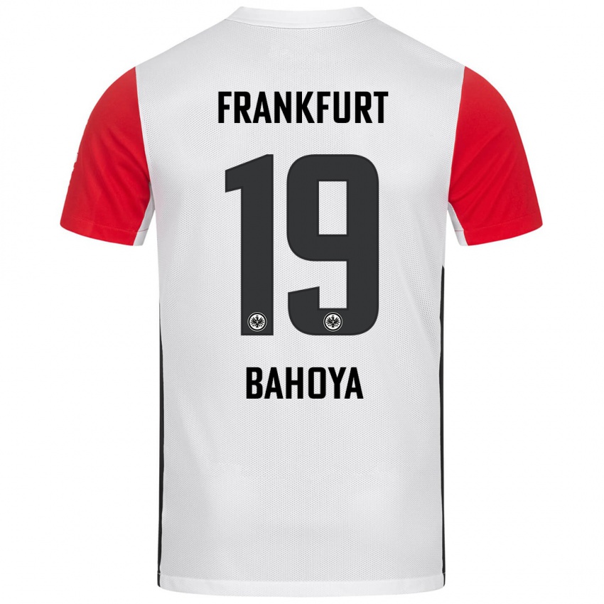 Kinder Jean-Mattéo Bahoya #19 Weiß Rot Heimtrikot Trikot 2024/25 T-Shirt Österreich