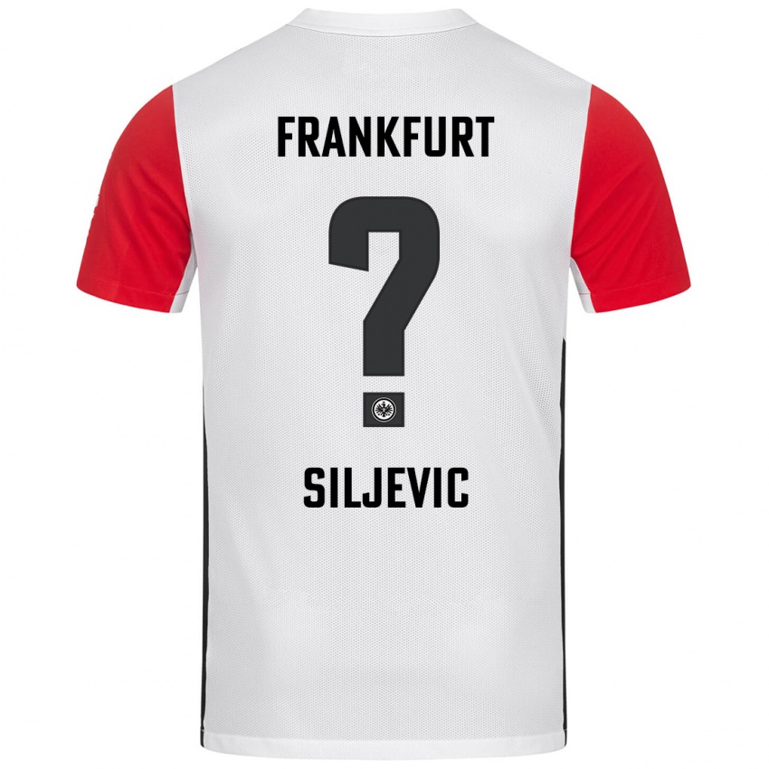 Kinder Amil Siljevic #0 Weiß Rot Heimtrikot Trikot 2024/25 T-Shirt Österreich