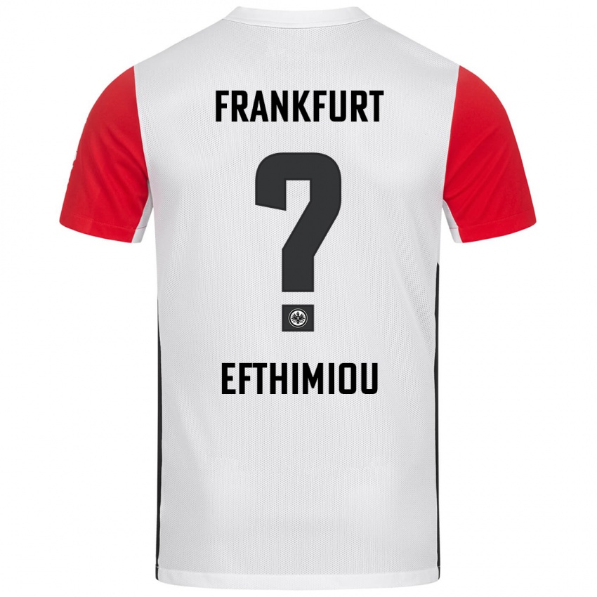 Kinder Sissis Efthimiou #0 Weiß Rot Heimtrikot Trikot 2024/25 T-Shirt Österreich